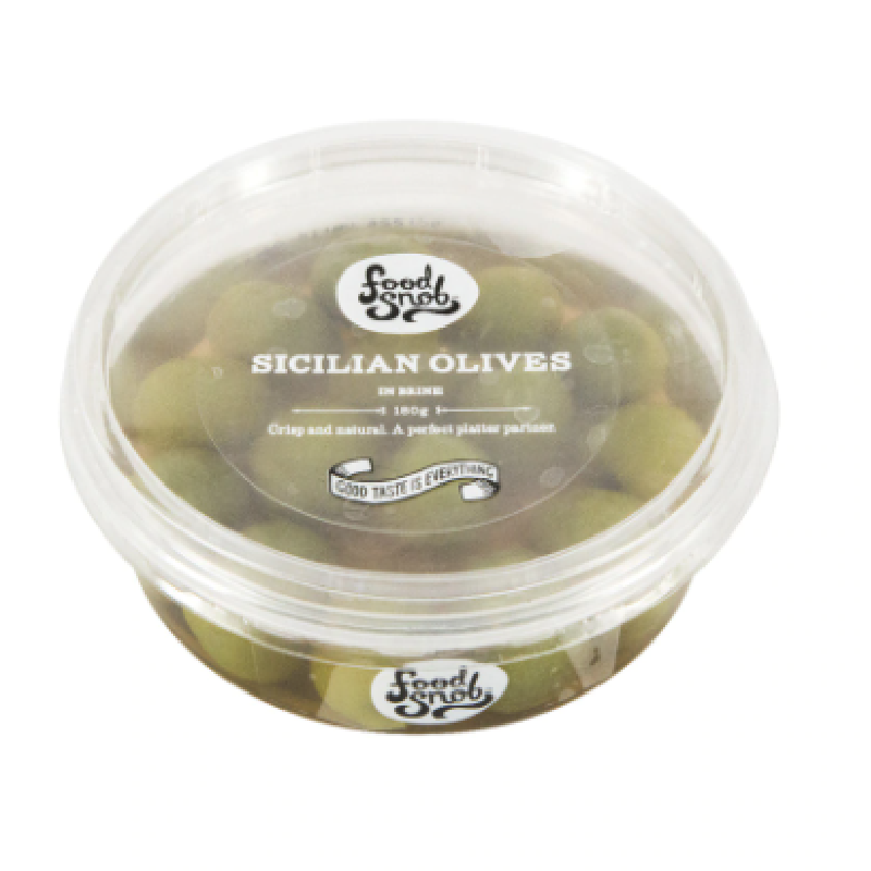 FOOD SNOB MARINATED OLIVES 180g ea