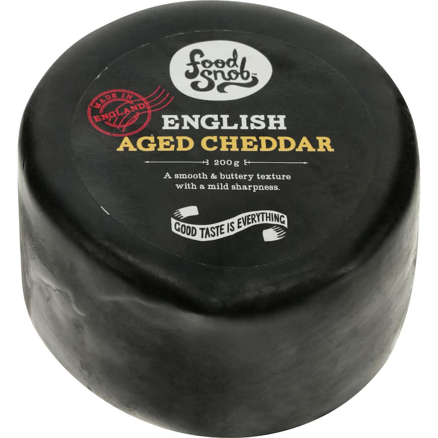 FOOD SNOB ENGLISH AGED CHEDDAR 200g ea