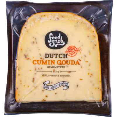 FOOD SNOB DUTCH CUMIN GOUDA 200g ea