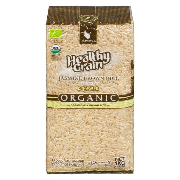 JASMINE RICE BROWN ORGANIC HEALTHY GRAIN 1KG