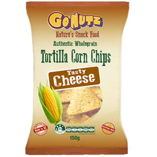 GONUTZ CORN CHIPS JUST SALTED GF 150g