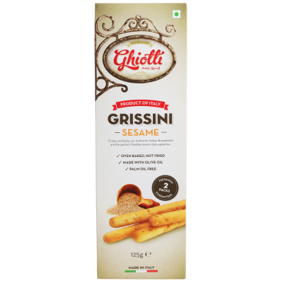 GHIOTTI GRISSINI SESAME 125G