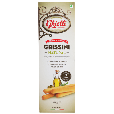 GHIOTTI GRISSINI NATURAL 125G