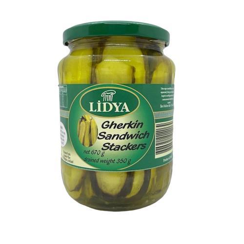 LIDYA GHERKIN SANDWICH STACKER 350G