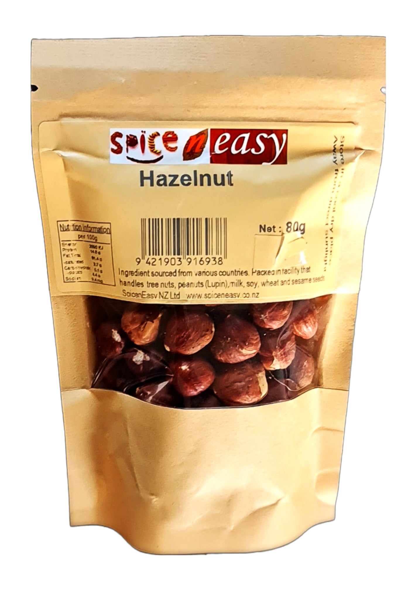 SPICE & EASY Hazelnut Whole 80g