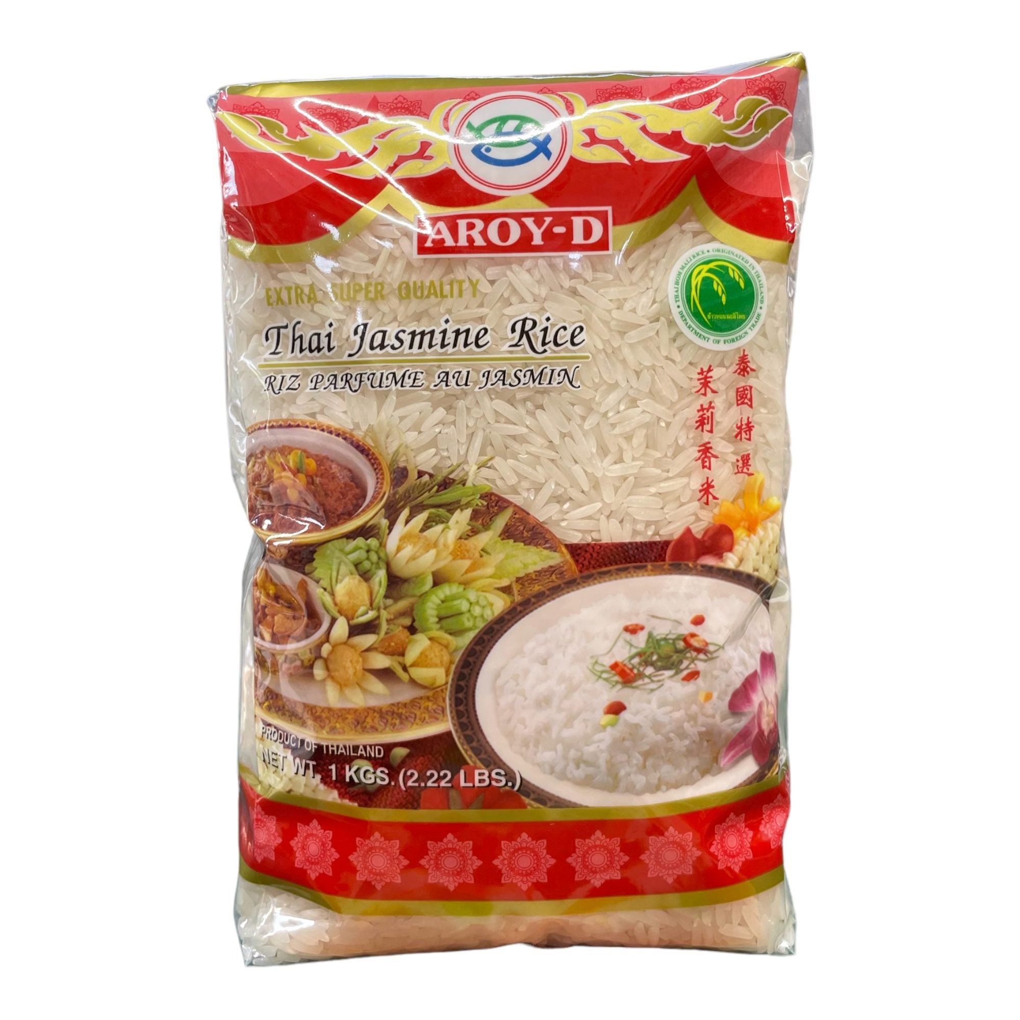 THAI JASMINE RICE AROY-D 1KG