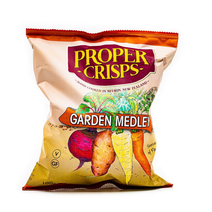 Proper Crisps Garden Medley 100g