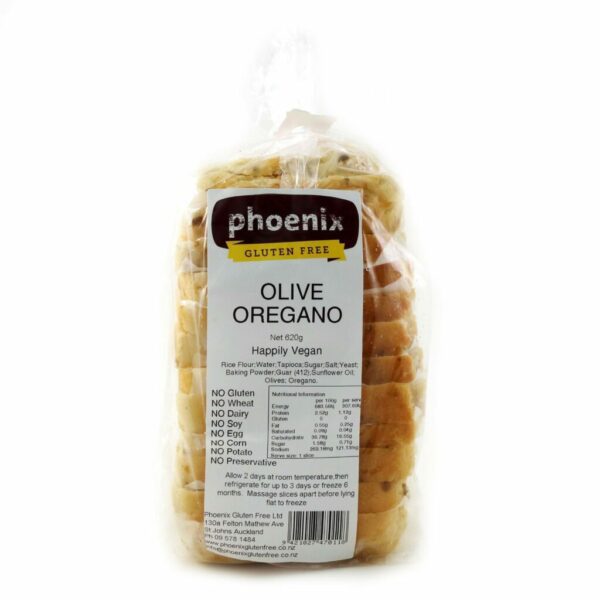 PHOENIX GF OLIVE & OREGNO BREAD 620 g