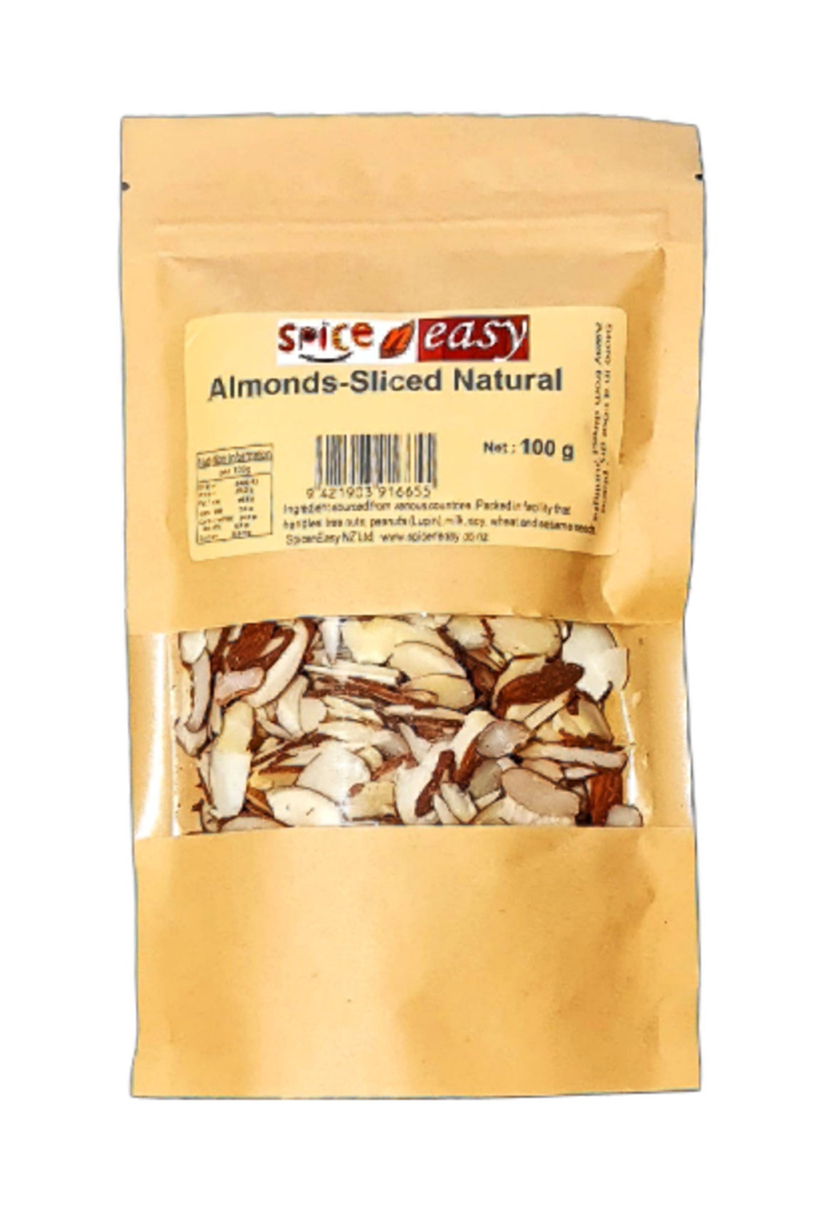 SPICE & EASY Almond Sliced 100g