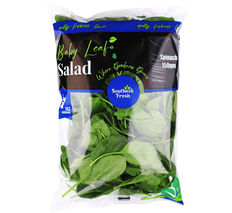 SALAD SOUTHERN FRESH BABY SPINACH 150g