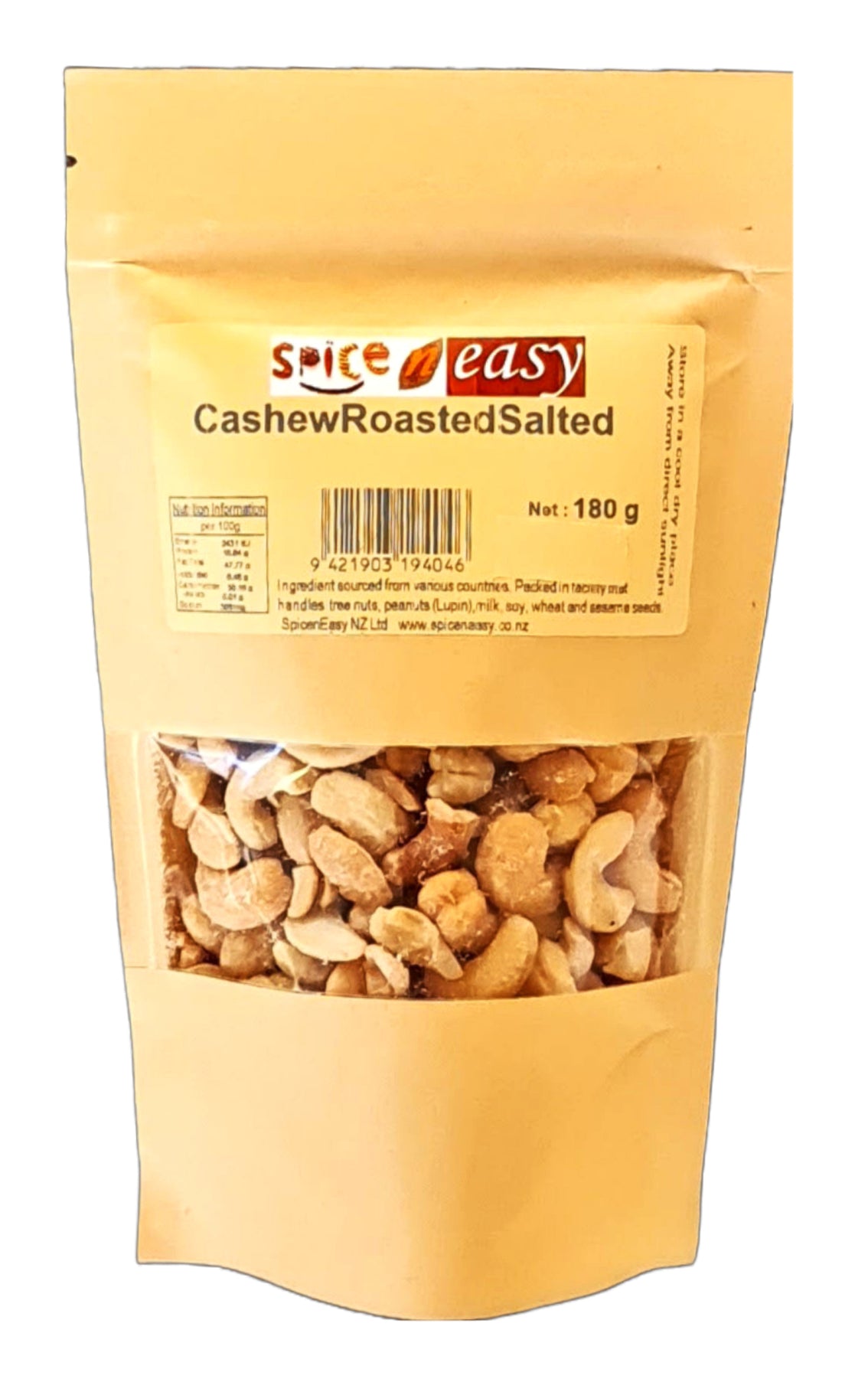 SPICE & EASY Cashew Rst Sltd 180g