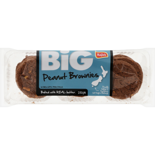 KAYES BIG PEANUT BROWNIES BISCUITS 12 PACK