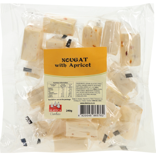 NOUGAT WITH APRICOT slavic candies 240g