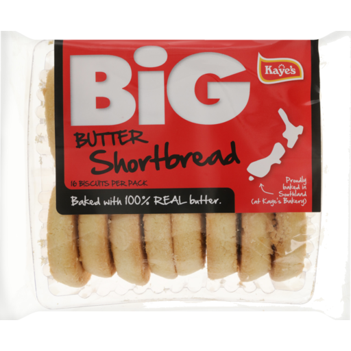 KAYES BIG BUTTER SHORTBREAD BISCUITS 16 PACK