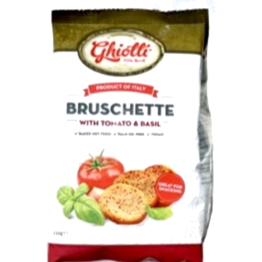 GHIOTTI BRUSCHETTE TOM/BASIL 150g