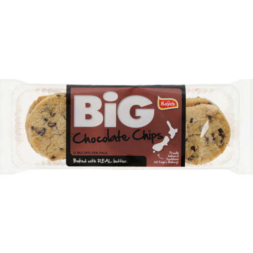 KAYES BIG CHOCOLATE CHIPS BISCUITS 12 PACK