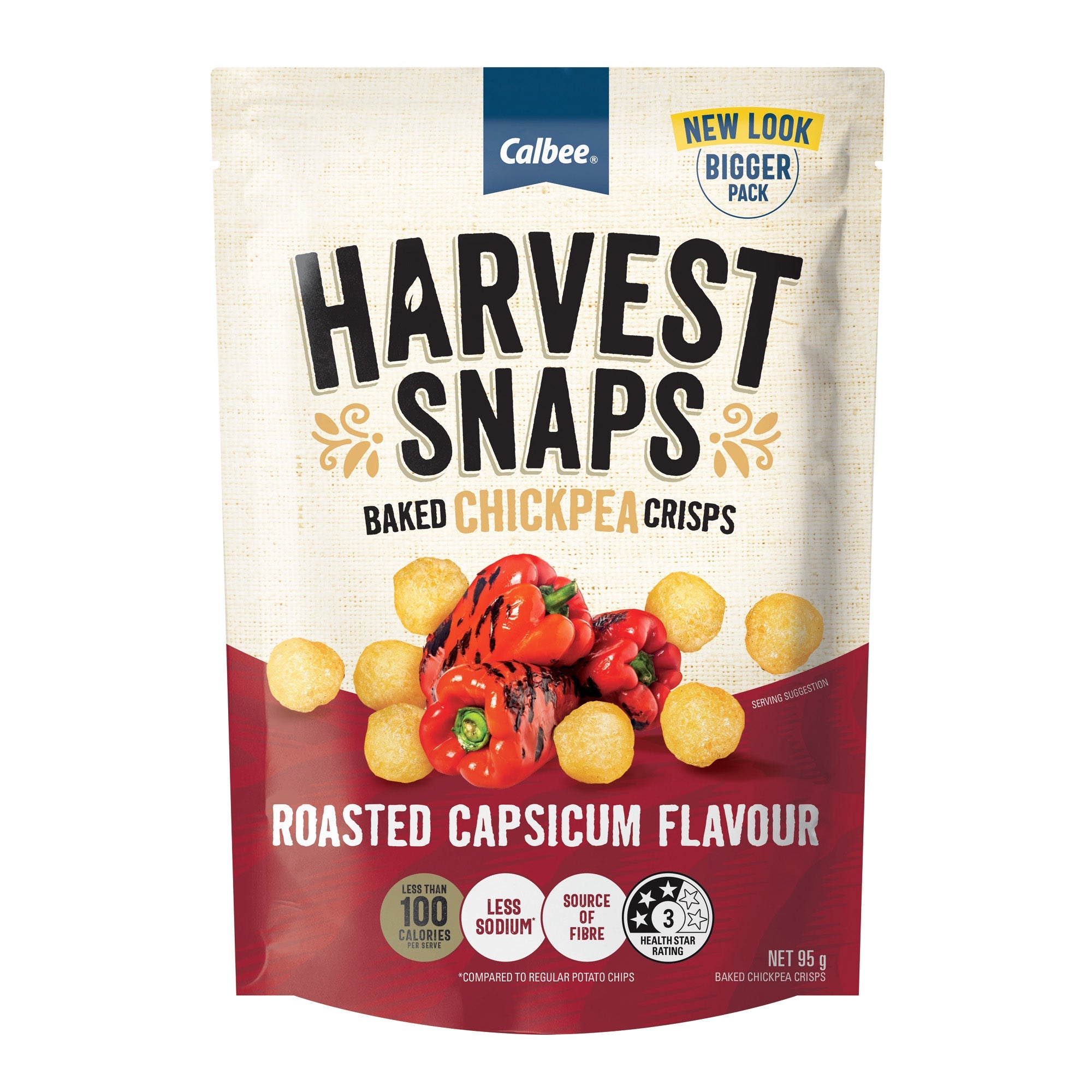 HARVEST SNAP CHICKPEA CAPSICUM 95g