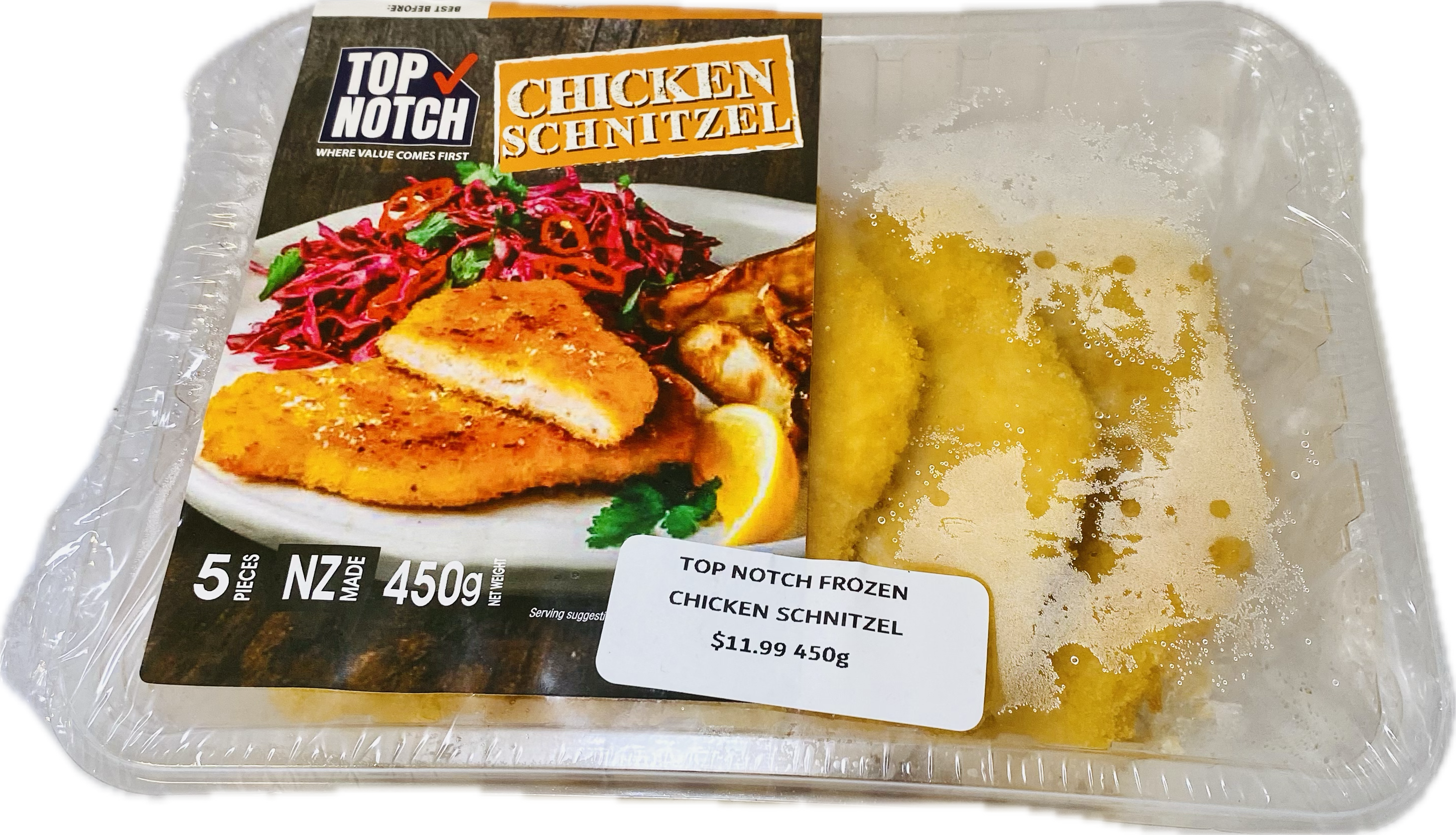 TOP NOTCH CHICKEN SCHNITZEL frozen 450g