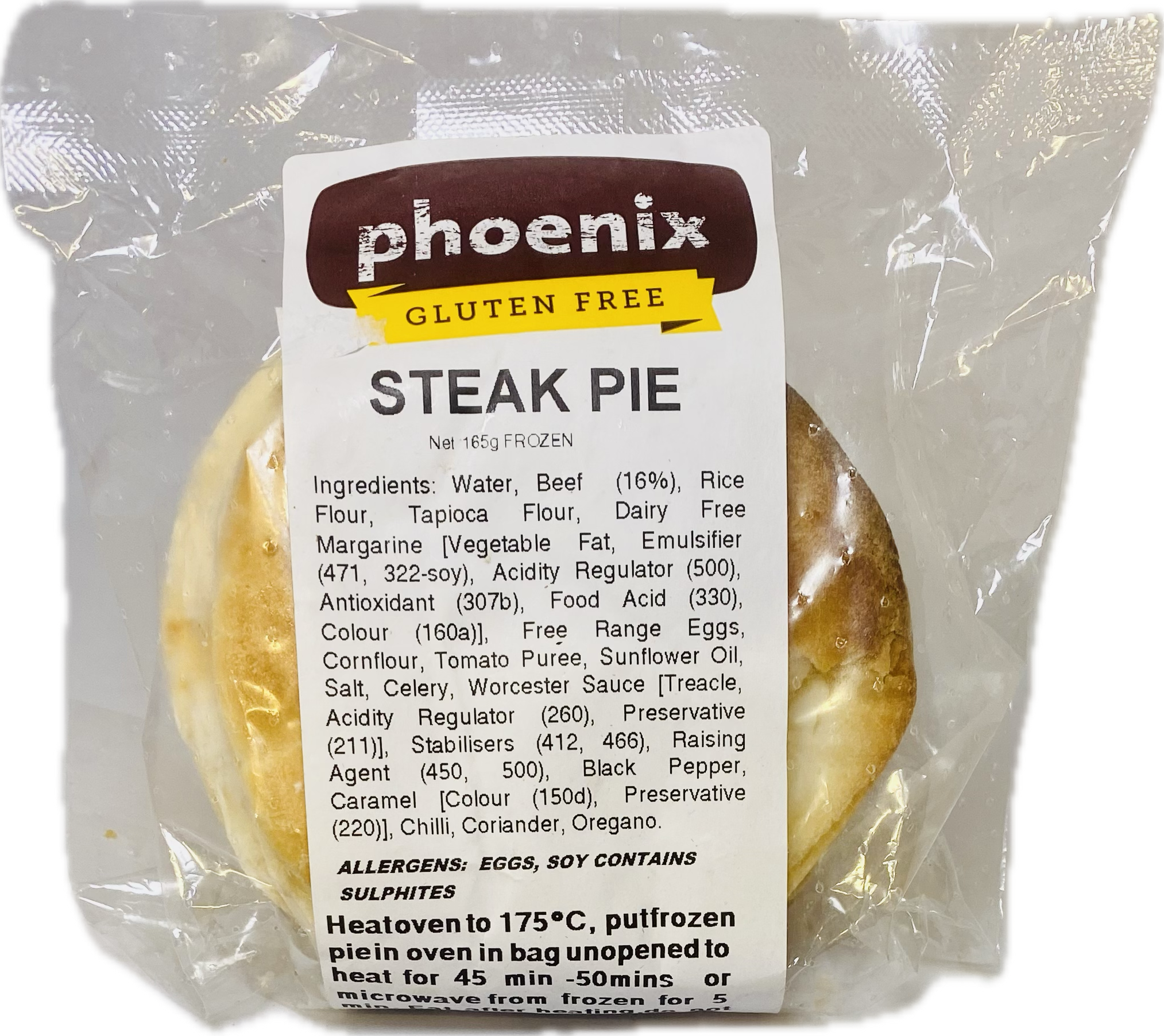 PHOENIX GF STEAK PIE 165g