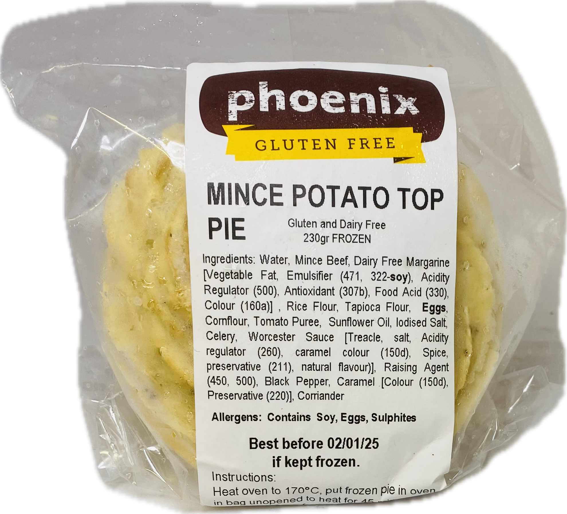 PHOENIX GF MINCE POTATO TOP PIE 235g