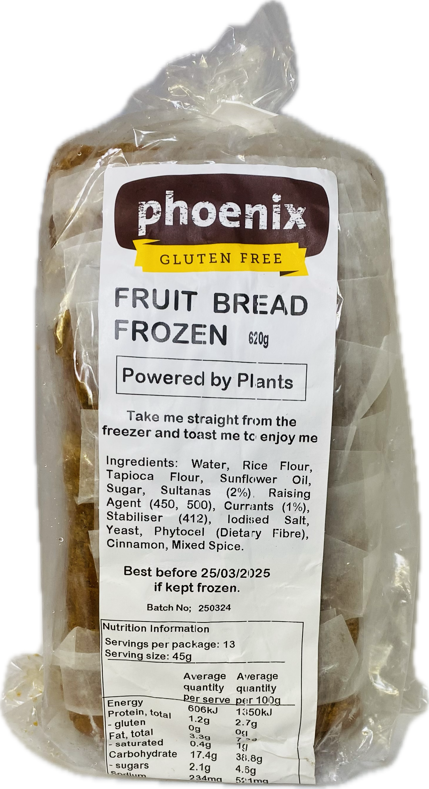 PHOENIX FRUIT BREAD 620gm