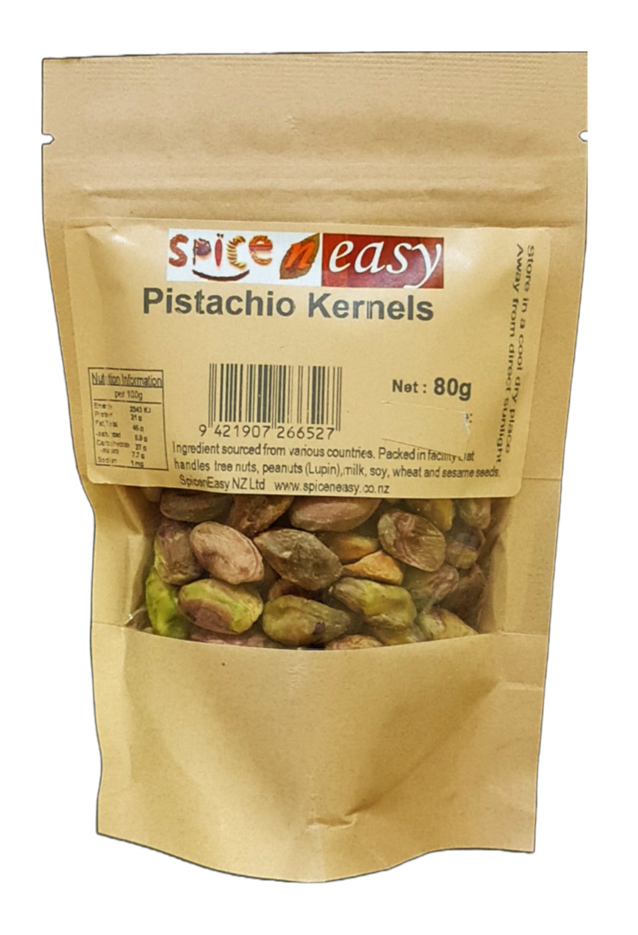 SPICE & EASY Pistachio Kernels 80g