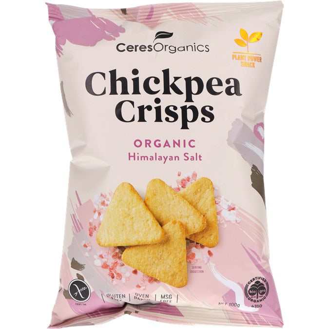 CERES ORGANICS CHICKPEA CRISPS ea